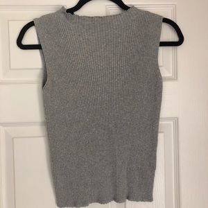 Ribbed sleeveless top